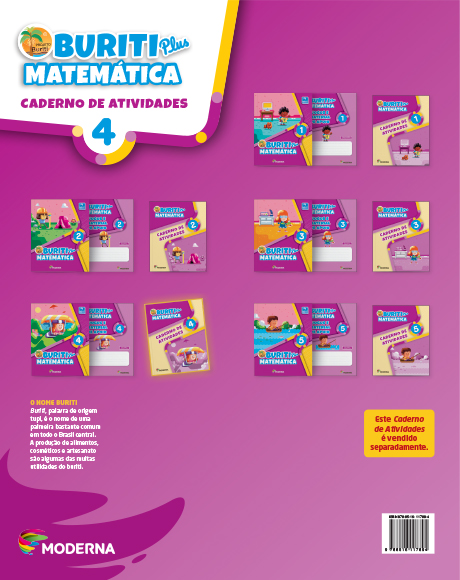 Caderno - Buriti Plus Matemática 4 - verso